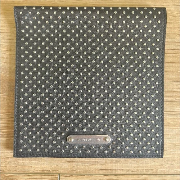 Saint Laurent Black Studded Wallet - Picture 1 of 4